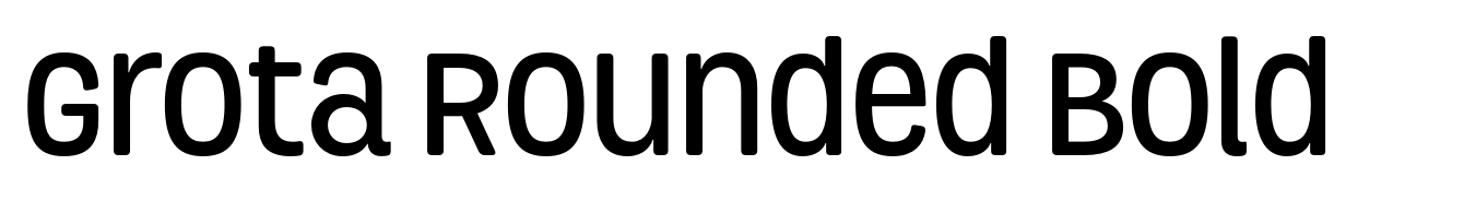 Grota Rounded Bold